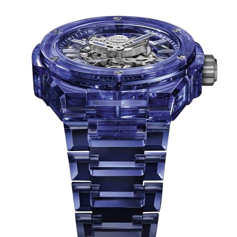 hublot blue dial|hublot big bang tourbillon.